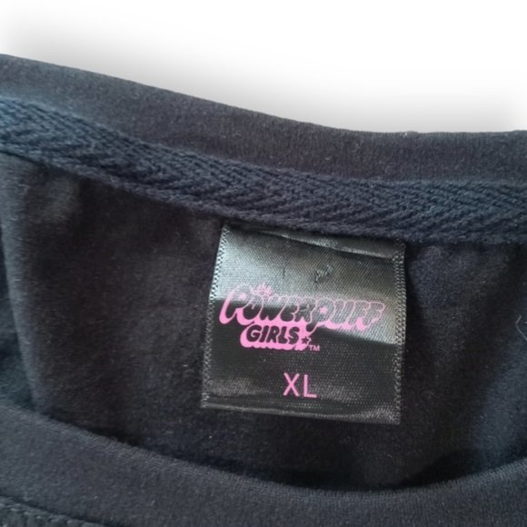 Power puff Girls official long sleeve shirt soft black women's - Picture 8 of 8